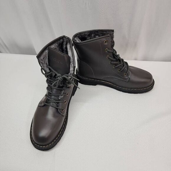 EQUICK Size 11 Women's Combat Boots Lace up Ankle Waterproof Booties anti-slip F - Picture 2 of 10